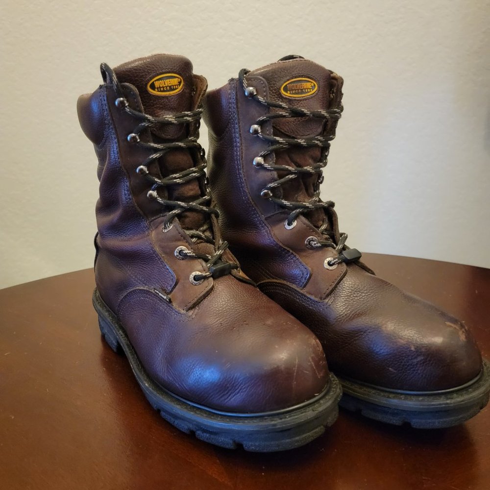 Men's Wolverine 8" Fusion Steel Toe Internal Meta Guard Work Boot W01664 Size 10